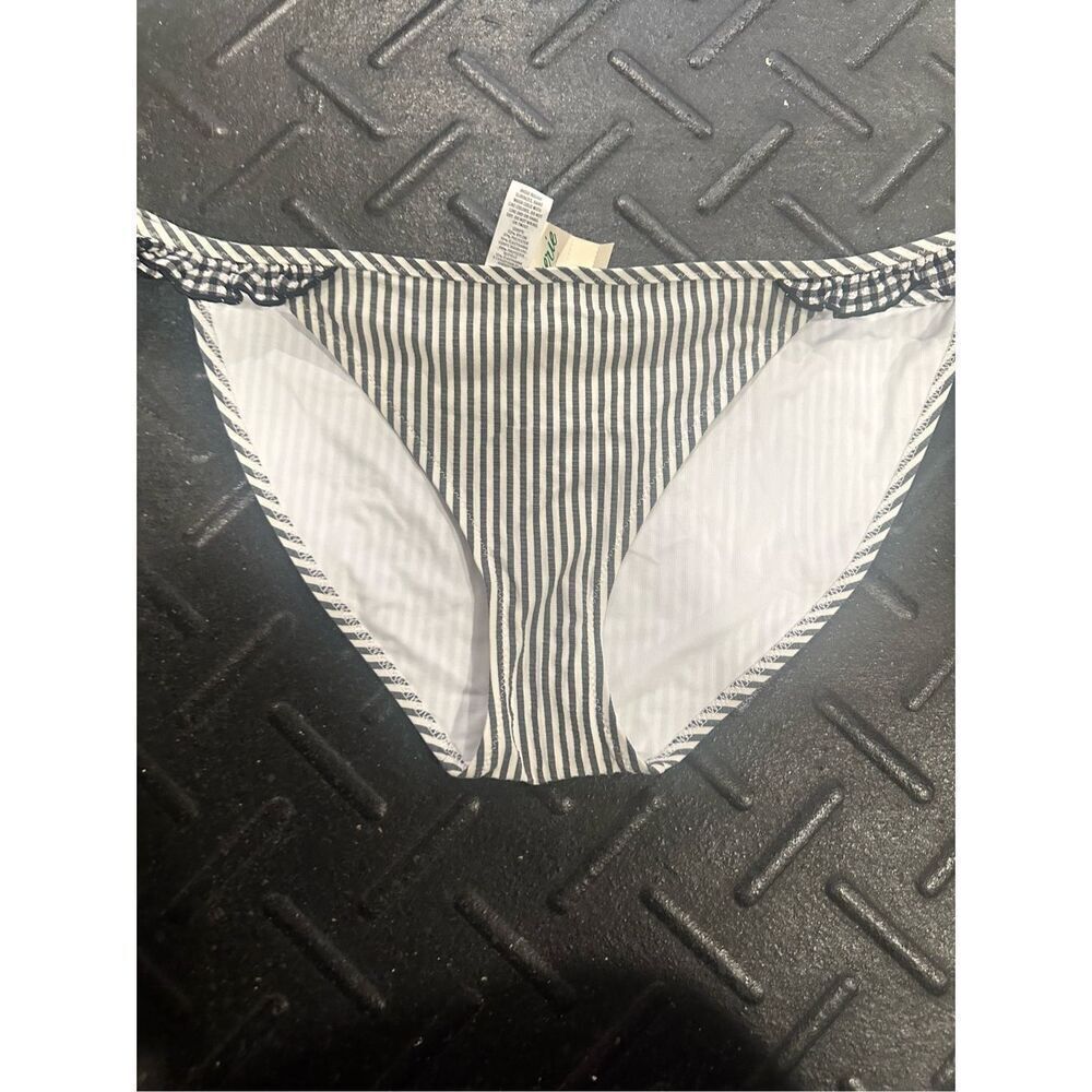 Aerie black and white bikini bottom, NWT, size Medium
